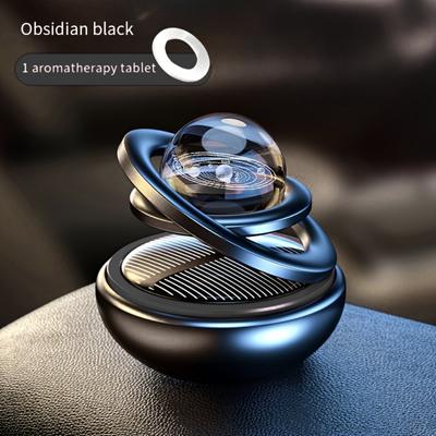 Luxury Solar Car Diffuser - No Charging 360° Aromatherapy Auto Air Freshener with Elegant Planetary Design