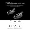 Motorcycle BT Intercom with Helmet BT Headset Waterproof Universal Communication System for ATV