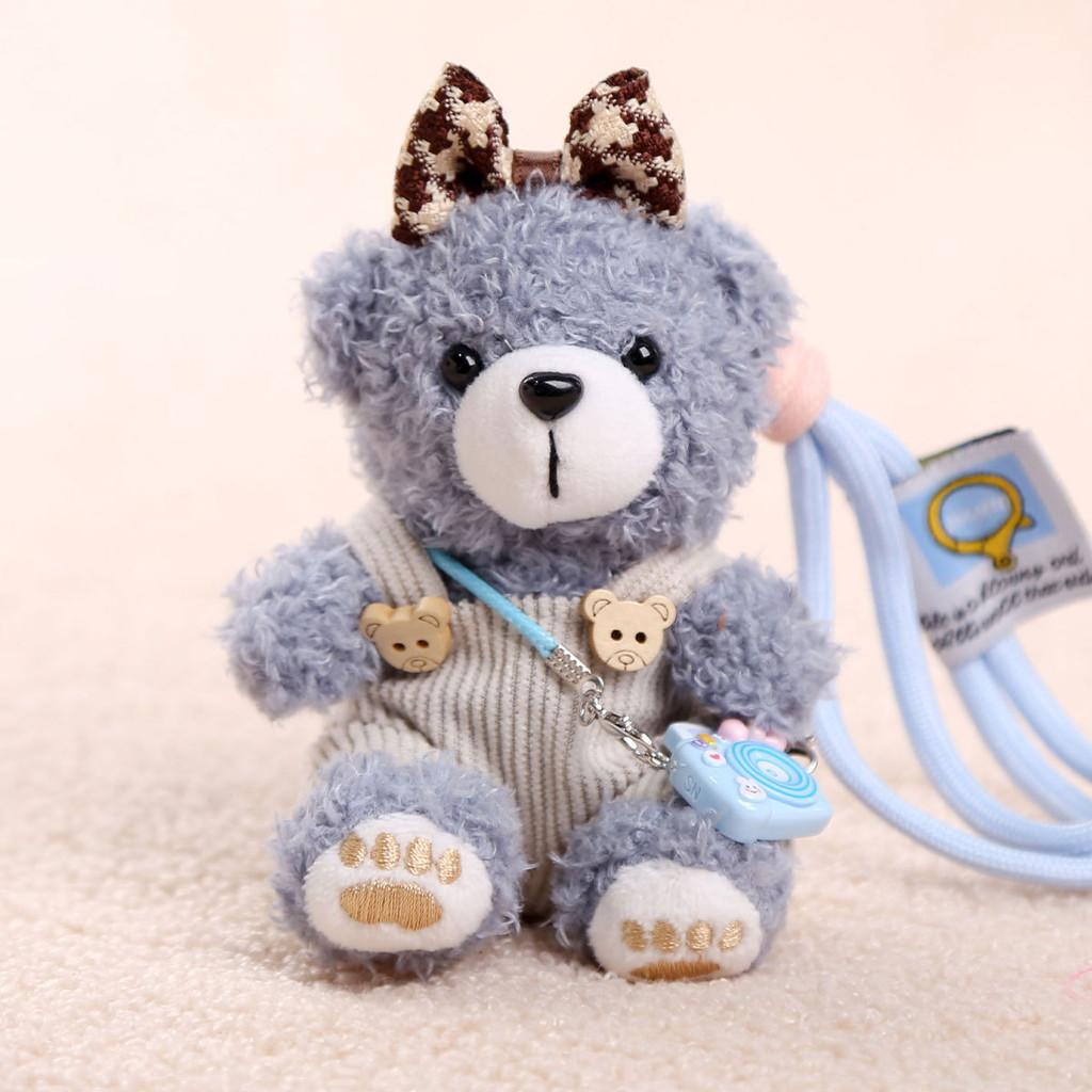 Bear Teddy Cute Keyring Pp Cotton Filling Girls Backpack Decoration Pendant Gift