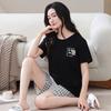 Pajamas Women's Summer Pure Cotton Short-sleeved Shorts Thin Summer Casual Women's Sweet and Cute Loungewear Summer Suit