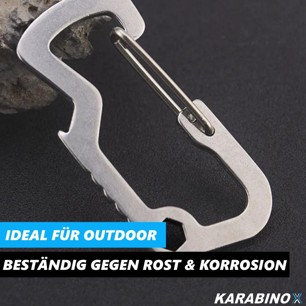KARABINOX Multifunktionskarabiner Werkzeugkarabiner Flaschenöffner Multitool