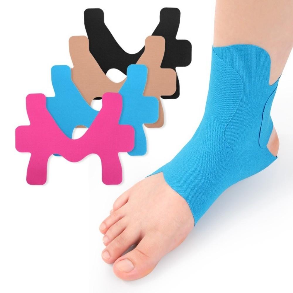 5pcs Pre-Cut Kinesiology Tape Elastic Waterproof Muscle Support Tape Breathable Self-Adhesive Athletic Tape Marathon