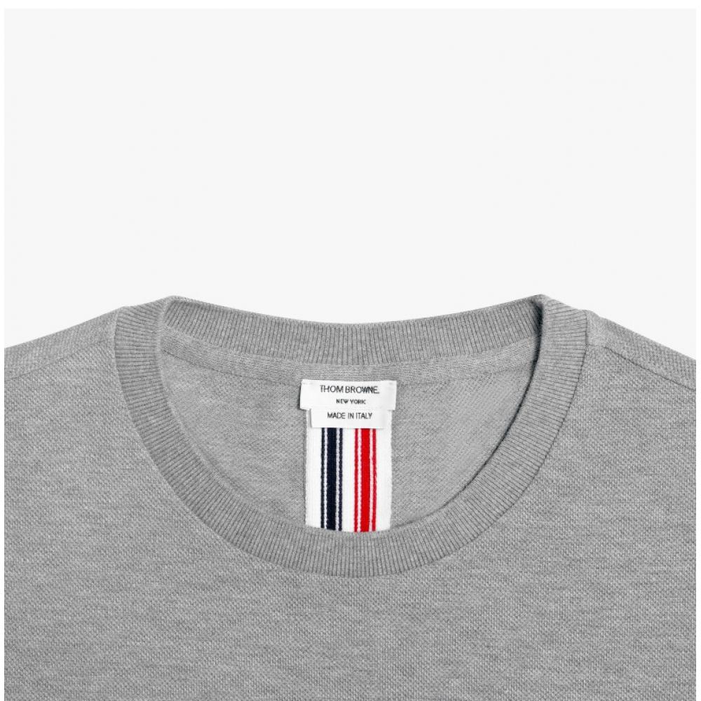 Tom Brown Mjs056a 00050 055 Center Back Stripe Pique Mens Short Sleeve Tee