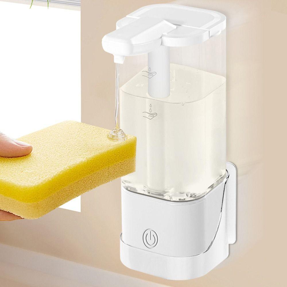 High Capacity Sensor Hand Sanitizer Machine Touchless Electric Gel Soap Jar Sponge