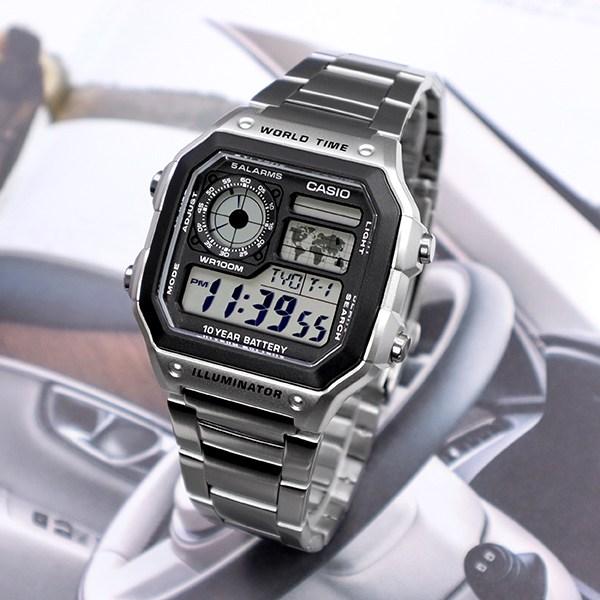 Casio Square Digital Soldier Army Military Wristwatch