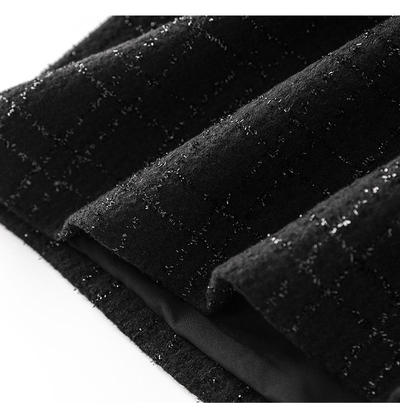 Nanyou Vynikající krajkové tvídové šaty – Podzim/Zima