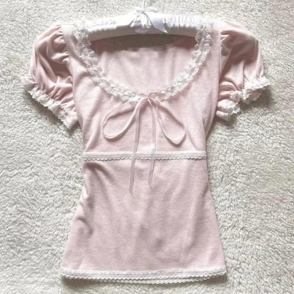 Camisetas de verano de dos piezas con cuello halter y vendaje estilo vintage, camisetas Y2k estéticas ajustadas, camisetas sexis informales con estampado grunge para mujer