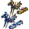 Pack 2 Dinosaur Transforming Car Toy, Magnetic Cars Transform Into Dinosaurs, Fun - Collision Transformation Car Toys for Boys & Girls, Party Favors G