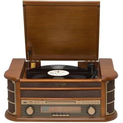 System audio DENVER MCR-50 - 2 wbudowane głośniki - Brązowy