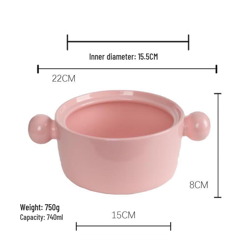 

Ruhan Ceramic Instant Noodle Bowl with Spherical Handle