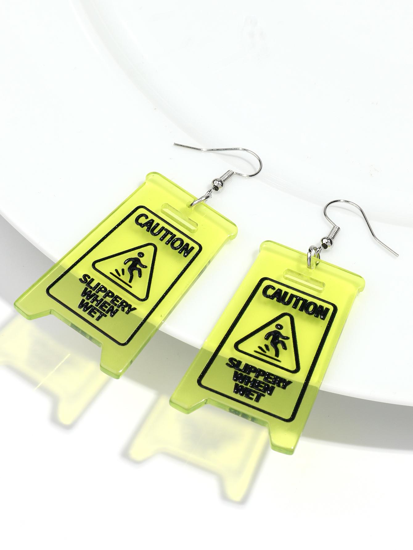 Creative Red Yellow Leopard Geometric Acrylic Drop Earrings for Women Vintage Irregular Resin Pendant Earrings New Jewelry Gifts