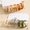 Bohemian Colorful Acrylic Drop Earrings Set For Women Fashion Geometry Earrings 2026 Trend Set of Earrings Party Jewelry