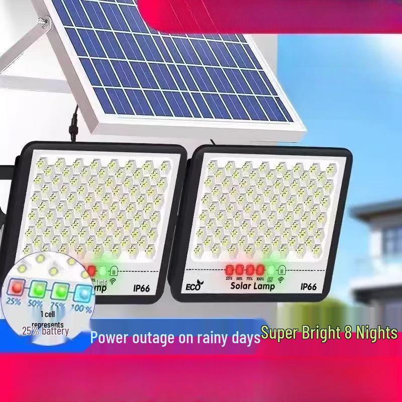 Dual-Head Solar LED Flood Light
