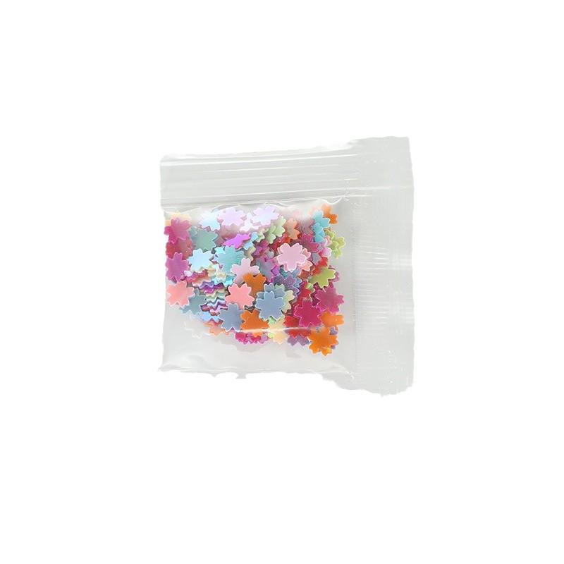 Iridescent DIY Nail Stickers: Moon, Star, Heart, Flower Sequins