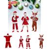 Extravagant Toddler Adult Elk Santa Claus Costume For Xmas Party