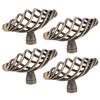 4Pcs Door Handle Antique Zinc Alloy Pull Knobs Closet Wardrobe Drawer Cabinet Hardware Accessory
