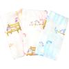 Cluster Tenugui Gauze Fabric with Treatment Pattern Set of Japanese-made (hand Towel), Double-layered, Fray-resistant [Owl / 3]