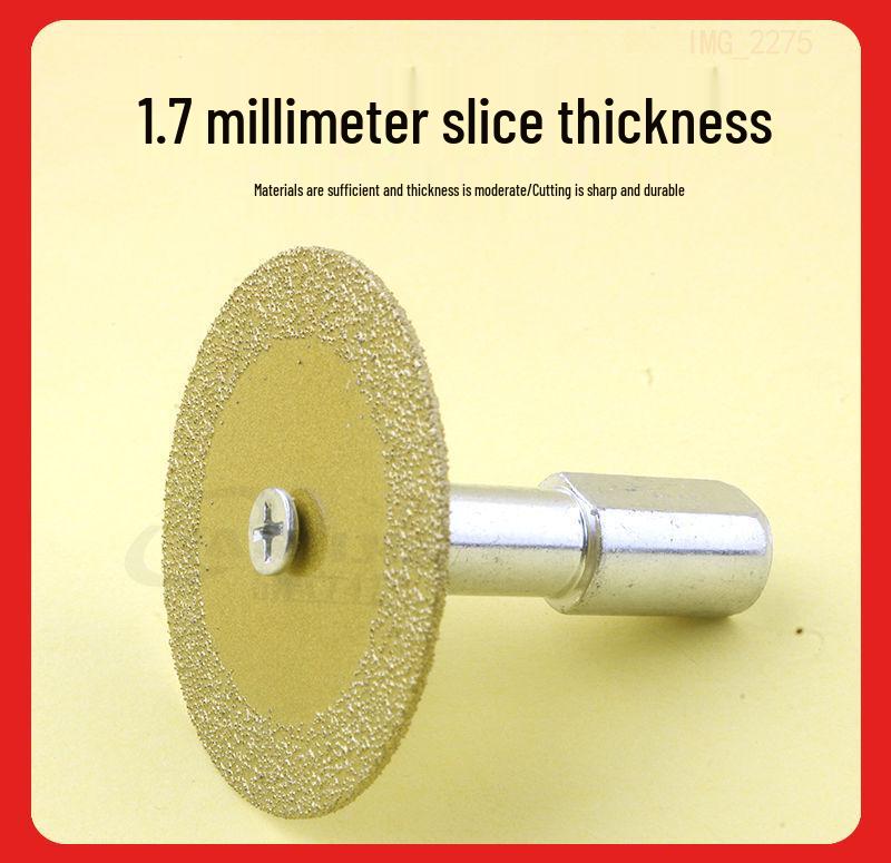 Diamond Cutting & Grinding Disc Set for Electric Drills: Small Saw Blade for Tile, Grout, Stone, and Carving.