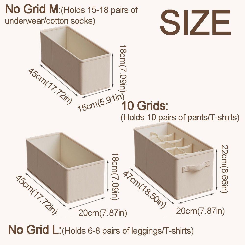 Foldable Clothes Storage Box Washable Multi Compartment Clothes Storage Organizers Breathable Thicken Foldable Storage Box