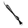 GB 2-Pin Power Cord 53RVV 2x0.75mm², 1m Black Flat Cable