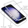 Case for Samsung Galaxy S23 - 360 Full Body Transparent Case Cover 2 Parts Front Back Interlocking Phonillico®