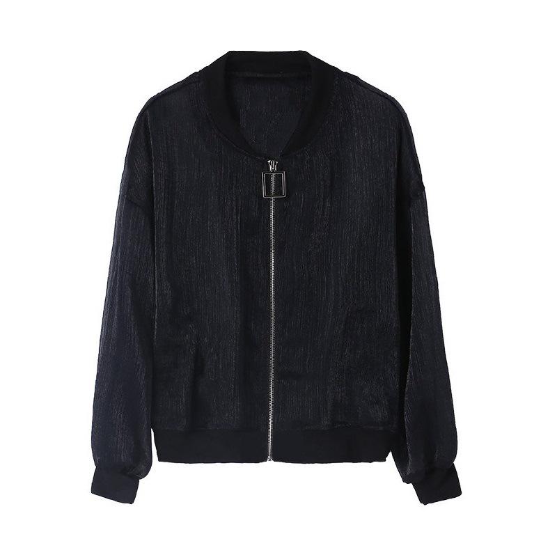 Plus Size Women's Summer Sun Protection Organza Zipper Jacket (2022 Korean Style)