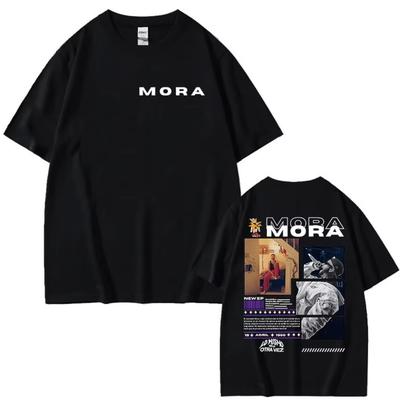 Rapper MORA Tour 2025 New Album Graphic T Shirts Men Women Clothing Hip Hop Gothic T-Shirt Y2K Vintage Oversized Short Sleeves