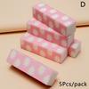 5 Stuks Nail Art Buffer Schuurblok Nagelvijl Voor Pedicure Tips Manicure Verzorging Spons Buffer Gel Polish Accessoires Gereedschap