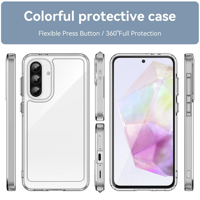 For Samsung A26 Case Cover Samsung Galaxy A26 Capas New Shockproof Bumper Transparent Colour Frame Clear Fundas Samsung A26 A 26