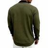 Herren Einfarbige Baseballkragenjacke Lässige Reißverschluss-Bomberjacke Leichter Streetwear-Mantel für Frühling Herbst