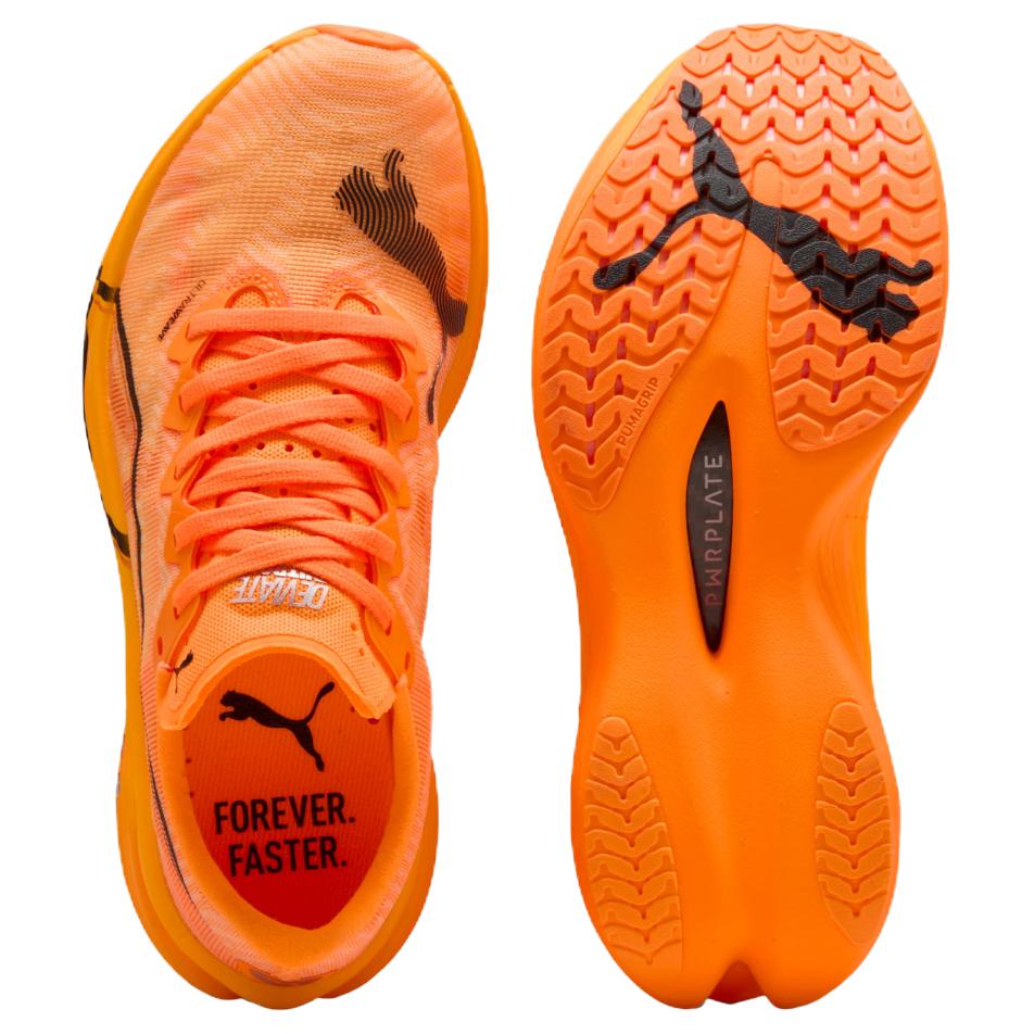 Puma  Deviate Nitro Elite 3 Heat Fire Black Women Sneakers Orange 309810-09