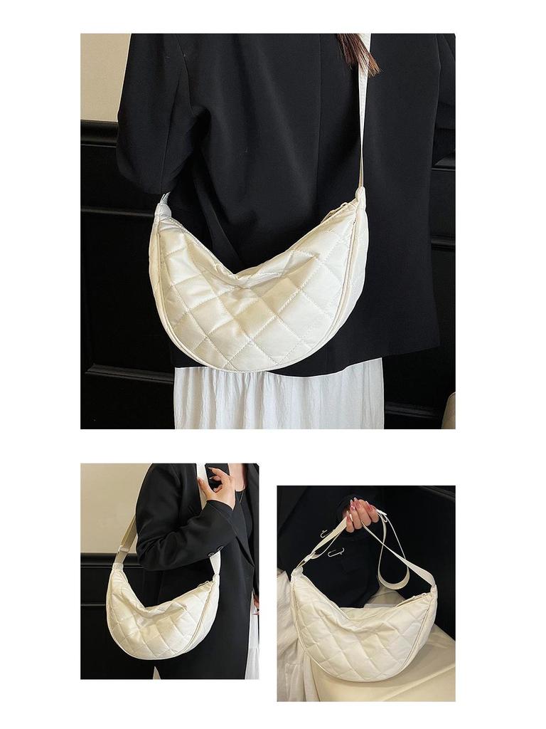 Women's Trendy Nylon Crossbody Dumpling Bag - Large Capacity, Autumn/Winter 2025