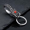 Sturdy Stainless Steel Keychain With Unique Dragon Head Designs Portable for Everyday Use and Fashion Accessory