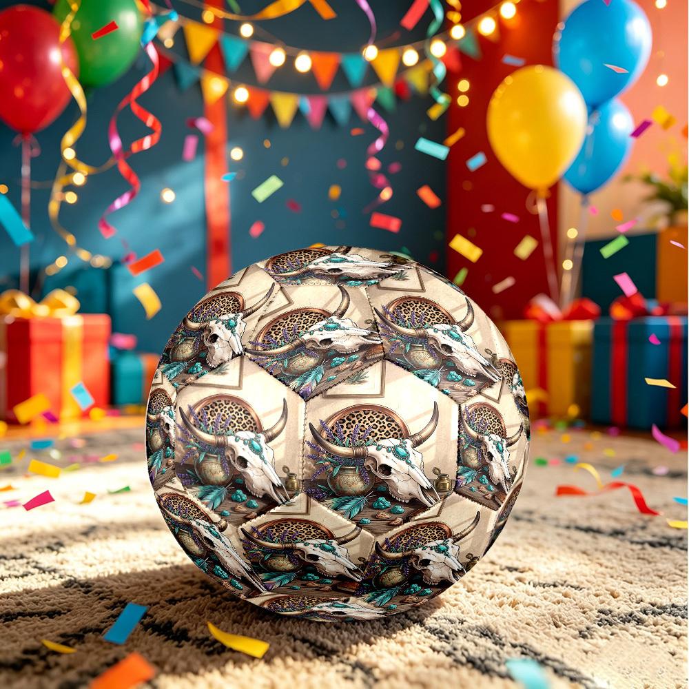 1pc Wild Boho Size 5 Soccer Ball Professional Match Training Football Indoor &Outdoor Sports Ball Training Ball Lightweight Durable y43