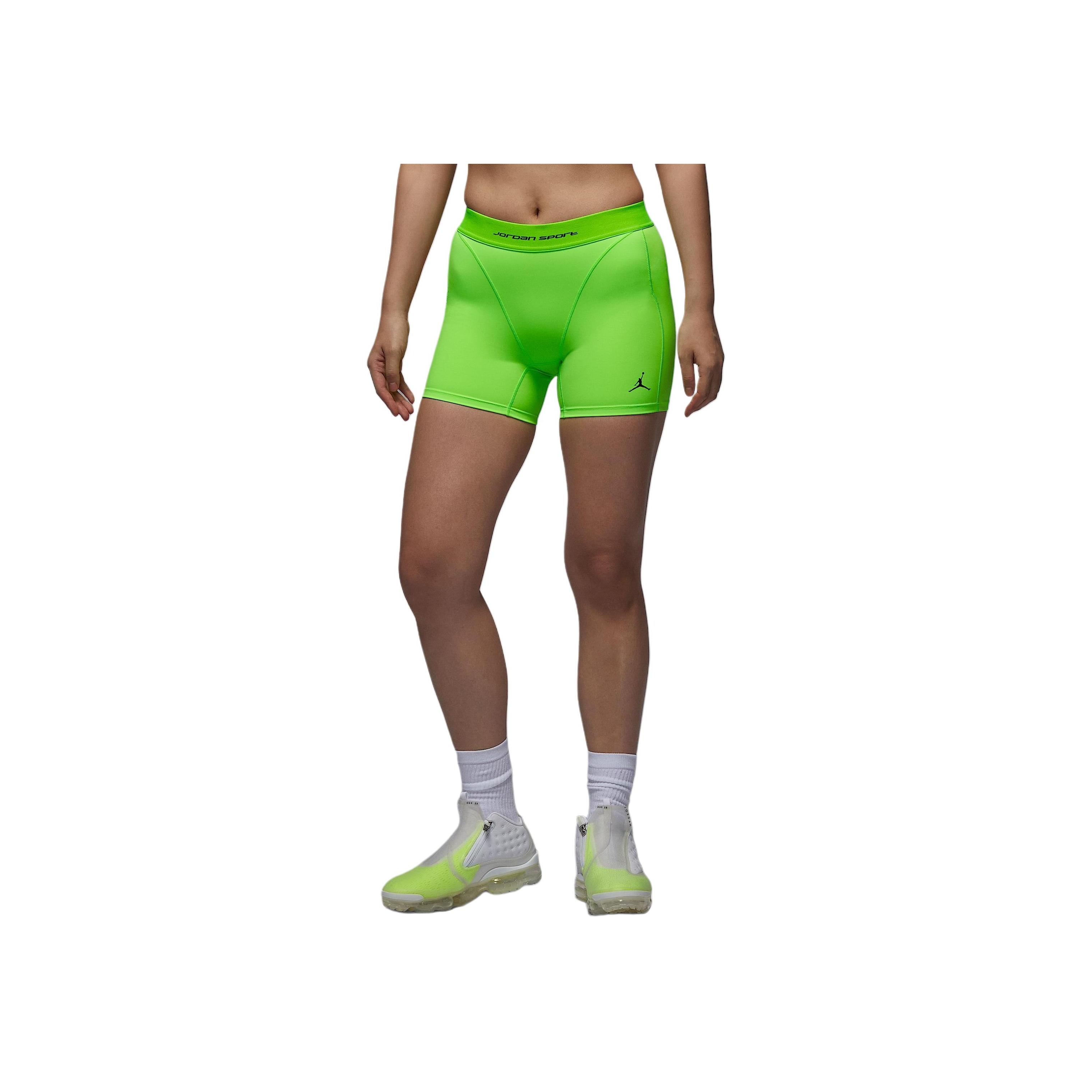 

Jordan Спортивные шорты с логотипом, мягкие, удобные, приятные для кожи, женские шорты, цвет электрик-зеленый HF9484-359 XS