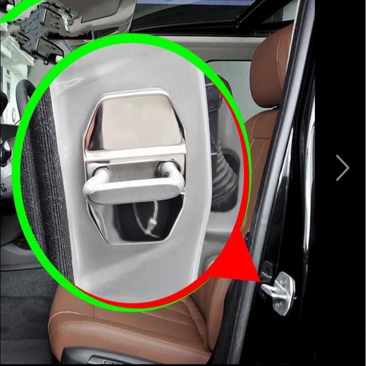 Car Exterior Styling Door Lock Decoration Cover Anti-Rust Protection Stainless Steel Plastic Trim For Mercedes-Benz AMG