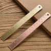 Vintage Metal Brass Straight Ruler 15cm Metal Scale Measuring Tools Korean Stationery Painting Drawing Kit Bookmark Copper Ruler