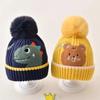 Autumn Winter Warm Beanie for Kids Boy Girl Cute Cartoon Dinosaurs  Bear Crochet Bonnet  Baby Photogrpahy Props Hat