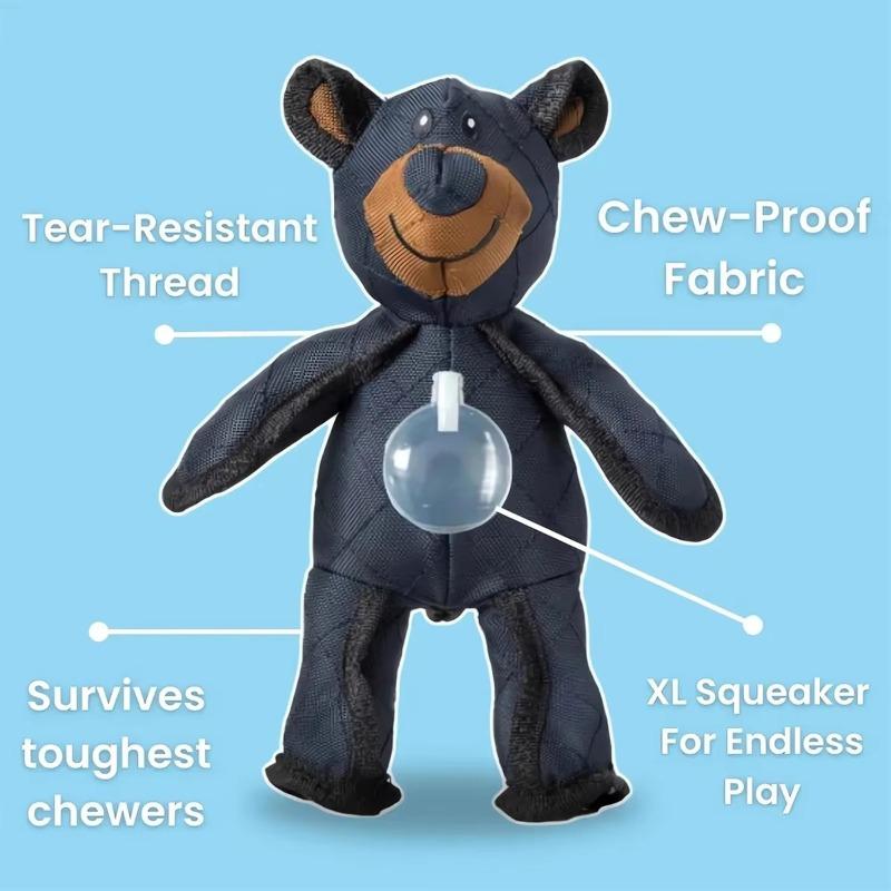 Cute Teddy Extreme Bear 2.0 Indestructible Dog Toy Mighty Squeaky Stuffed Plush Fun for Aggressive Chewers Keeps Dogs Busy