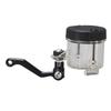 Motorcycle Front Brake Pump Cup, Clutch Cylinder Fluid Reservoir Tank with Curved Bracket