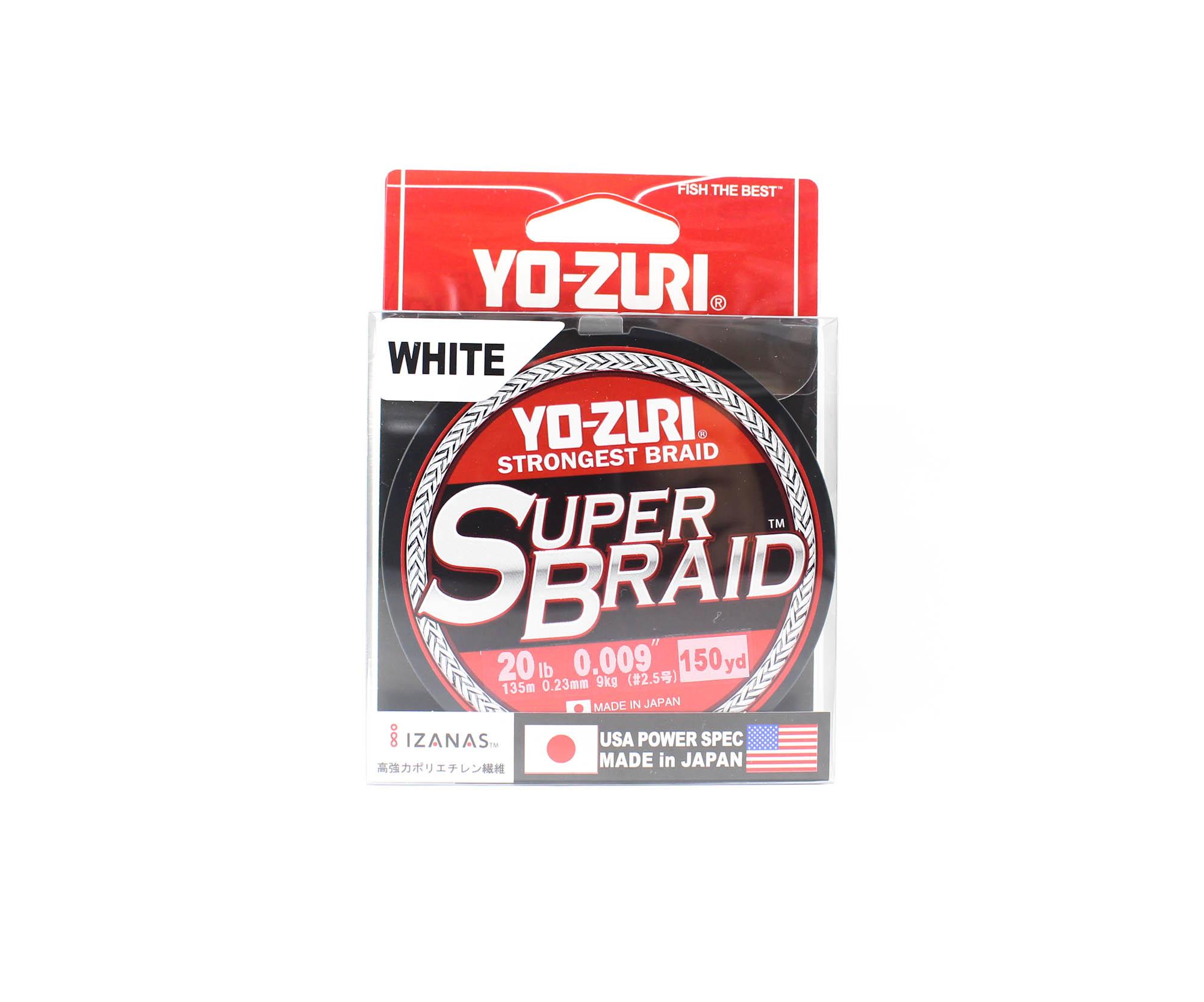 

Yo Zuri Duel PE леска Super Braid 150 ярдов 20 фунтов 0,23 мм белая R1258-W 1824