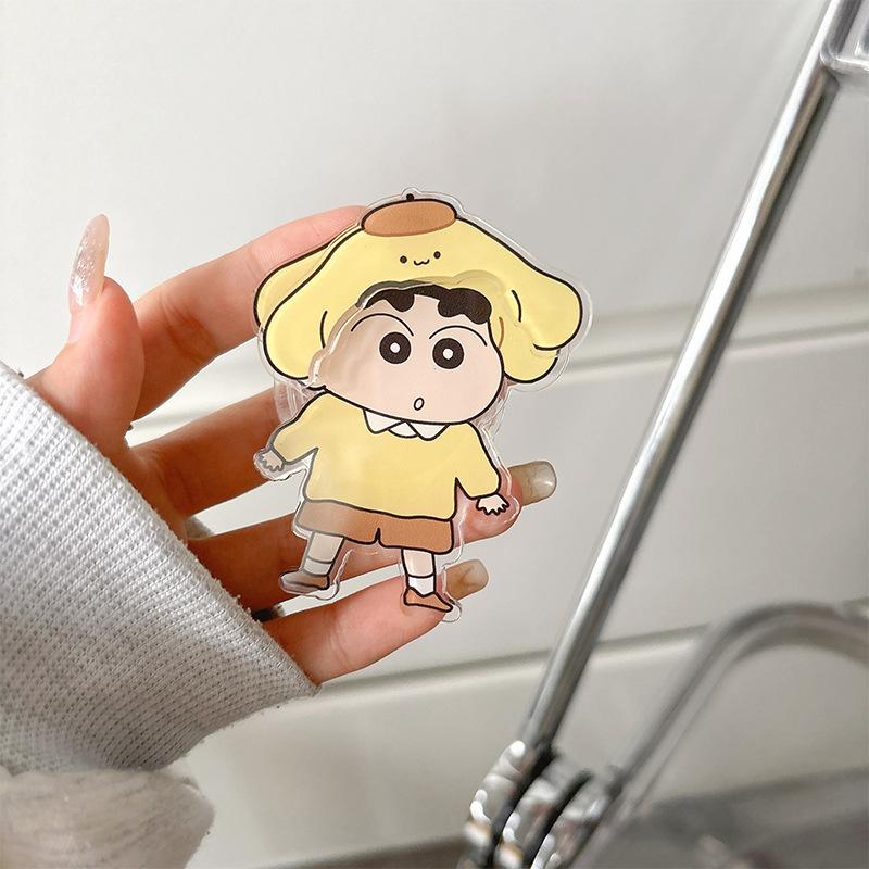 Cartoon Xiaoxin Cute Fun Mobile Phone Airbag Bracket Back Sticker Retractable Desktop Rotatable Watching Drama Support Rack