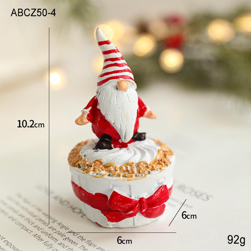 

Christmas Resin Mug Santa Snow Artificial Crafts Desktop Decoration Home Resin Breakfast Milk Mug Creative Gift Home Decoration 101-200ml