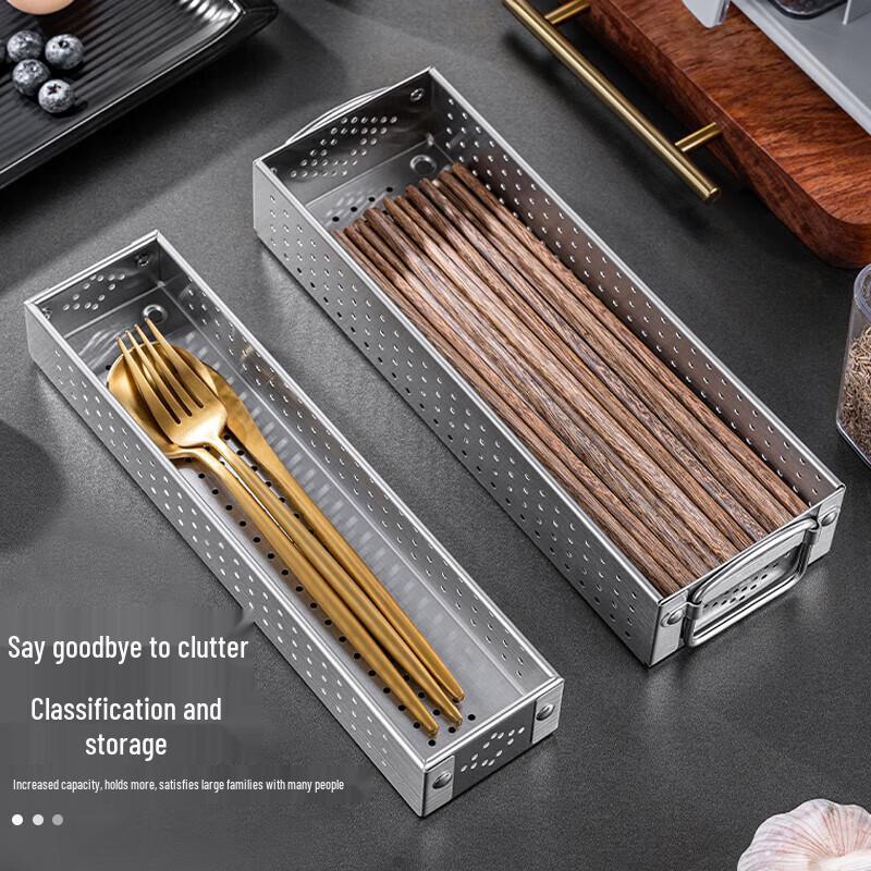FATTBAO 304 Stainless Steel Chopstick & Utensil Drainer