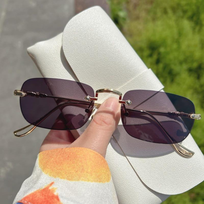 Pochromic Anti Radiation Glasses For Women Men Rimless Eyeglass Transition No Frame Eyeglass Shade Computer Eyewear Frameless