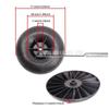 77mm Motor Wind Wheel Fan Inner Wheel for Webasto Air Top 2000St Parking Heater Fan Motor Accessories
