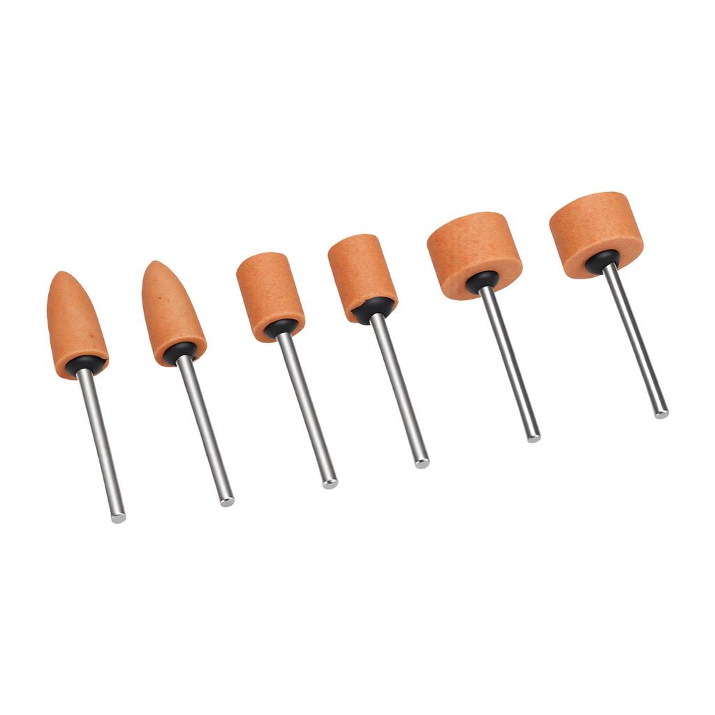 42-teiliges Schleifstein-Set für Rotationswerkzeug, 3,175 mm (1/8 Zoll) Schaft, 2 Formen, 3 Größen, Schleifkörper auf Dorn, Schärfaufsatz für Metall