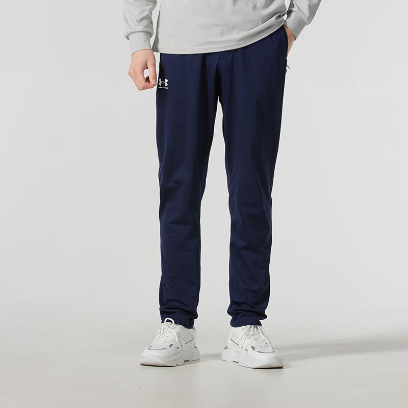 Under Armour Comfortable Stylish Versatile Knitted Sports Pants Men bottoms Navy-Blue 1390151-410