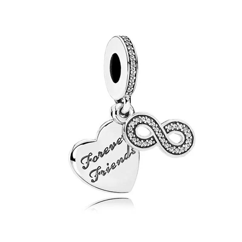 Diy Women Jewelry Gifts Sparkling Hearts Series Charms Leveled Hearts Openwork Mom&Heart Beads Fit Original Bracelet Accessories