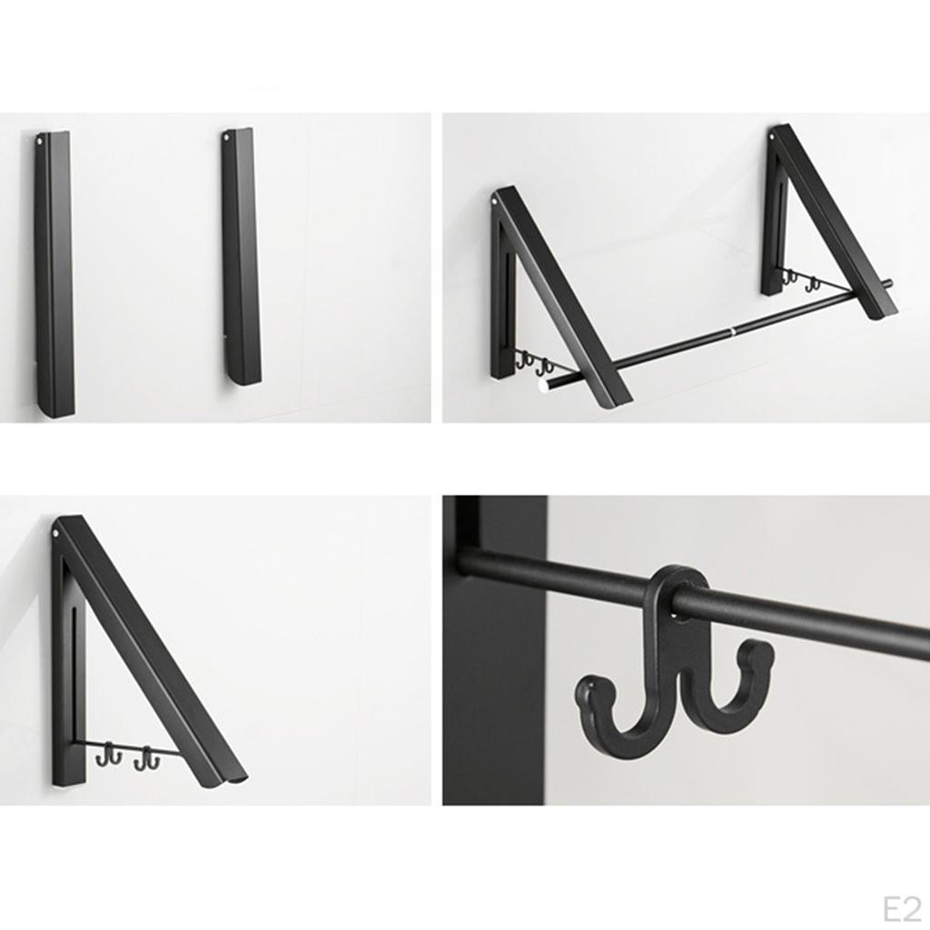 Aluminum Alloy Folding Wall Clothes Hanger